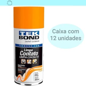 Caixa 12 Limpa Contato Elétrico Spray Eletronico 300ml