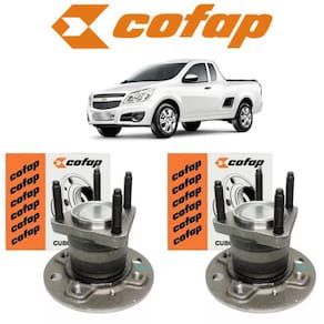 Par Cubo de Roda Cofap Traseiro Chevrolet Montana 1.4 2016