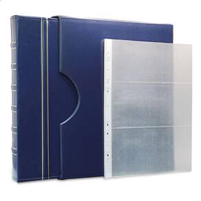 Álbum de Luxo Azul 40 Folhas PP para 120 Cédulas 3BZN G