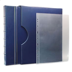 Álbum de Luxo Azul 10 Folhas para 10 Cédulas 3BZN G