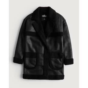 Casaco Feminino Vegano Hollister Sintético