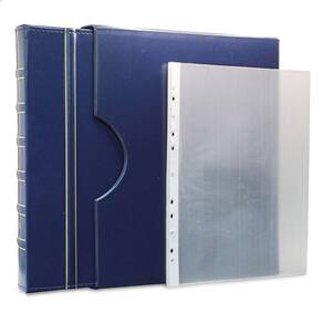 Álbum de Luxo Azul 30 Folhas PP para 30 Cédulas 3BZN G