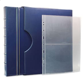 Álbum de Luxo Azul 40 Folhas para 80 Cédulas 3BZN G