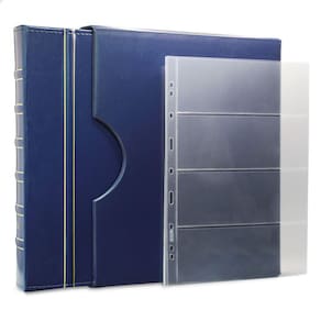Álbum de Luxo Azul 30 Folhas para 120 Cédulas 3BZN G
