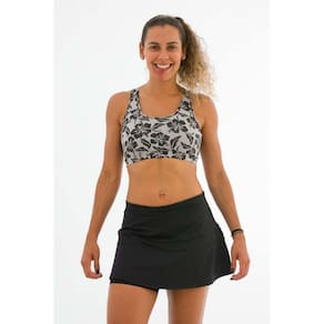 Short Saia Fitness Preto Vitória