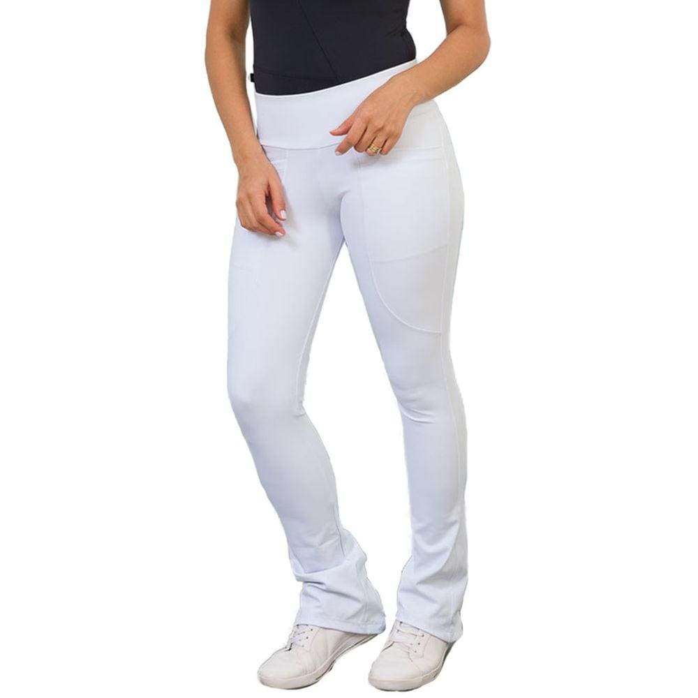 Legging Flare Branca Suprema