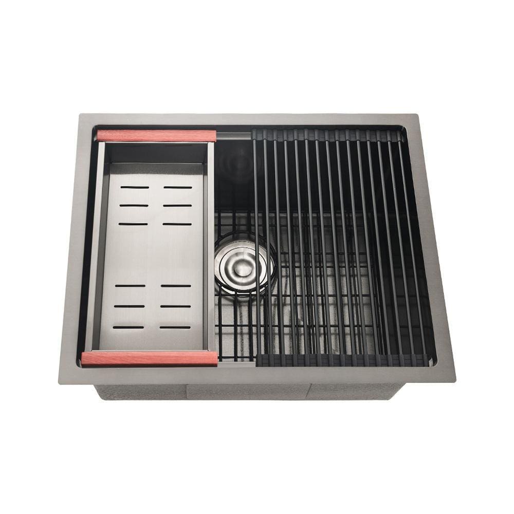 Cuba Para Cozinha Gourmet Inox Workstation Com Acessórios Aruá Pingoo.casa - Preto