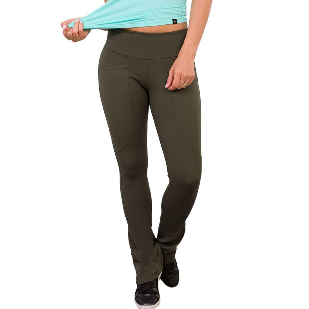 Legging Flare Verde Militar Suprema