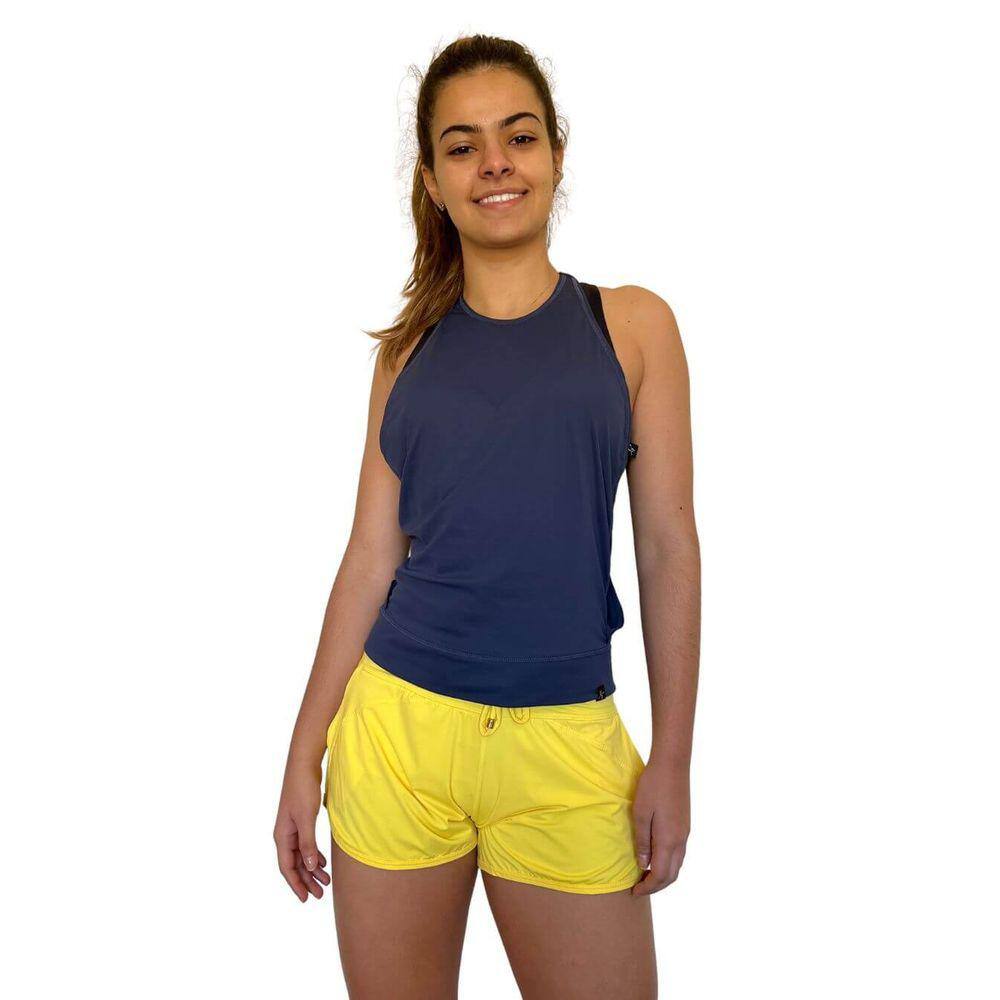 Regata Feminina Fitness Azul Marinho Ayala