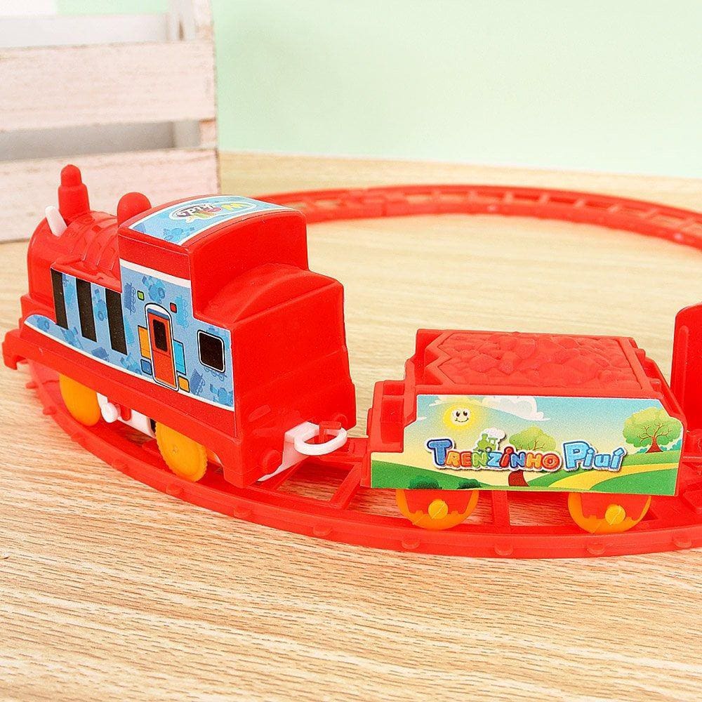 Brinquedo Trenzinho Trem Locomotiva Com Trilhos Infantil