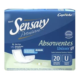 Absorvente Sensaty Premium Unissex C/20 Unidades