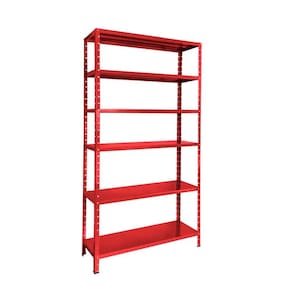 Estante de Aço Vermelha176x92x30 6 bandejas chapa 26 – 3017
