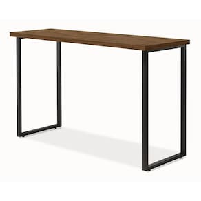 mesa de estudo home office estilo industrial canela/preto