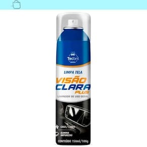 Limpa Tela Visão Clara Plus 150ml Inclui Pano Microfibra