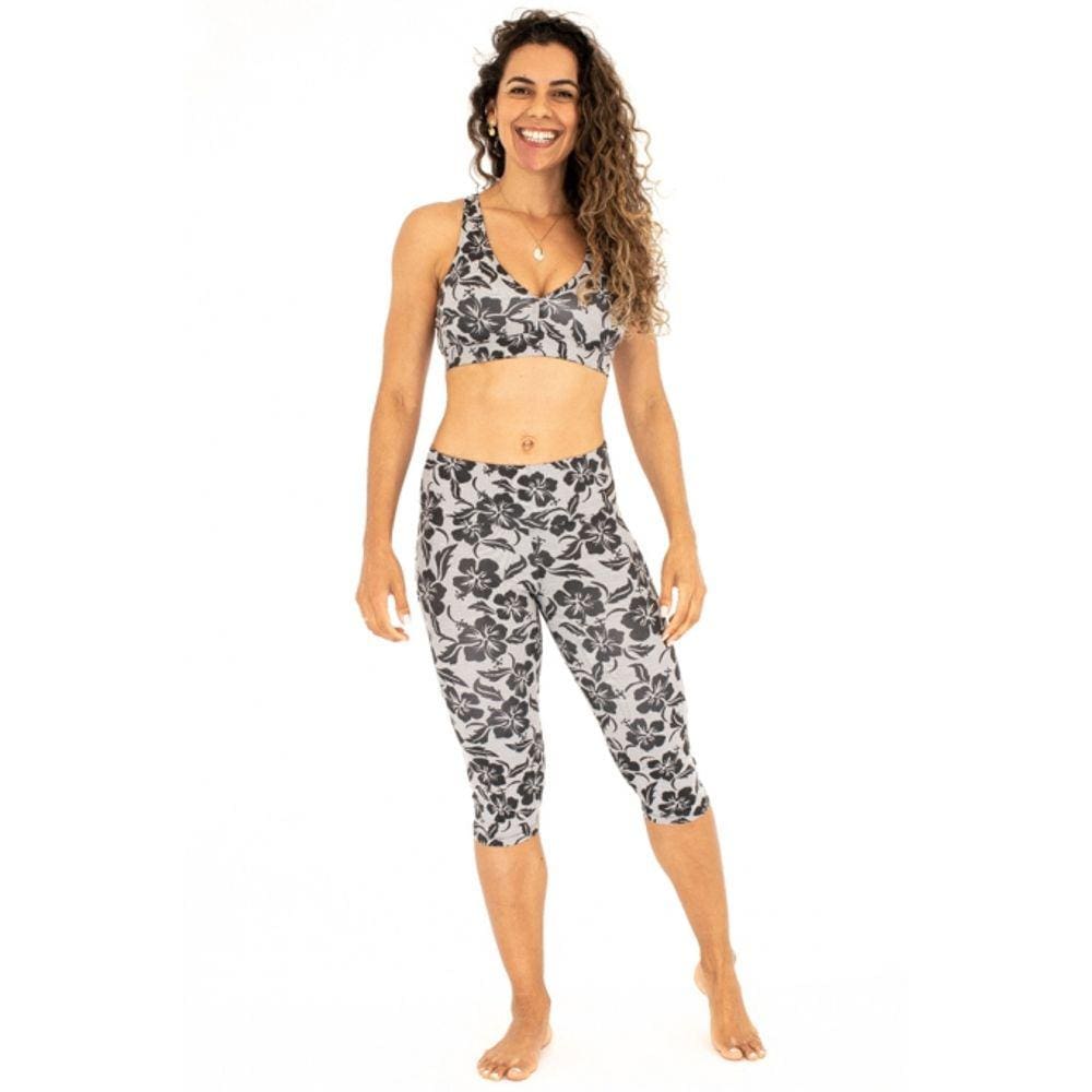 Calça Corsário Fitness Estampada PF Up