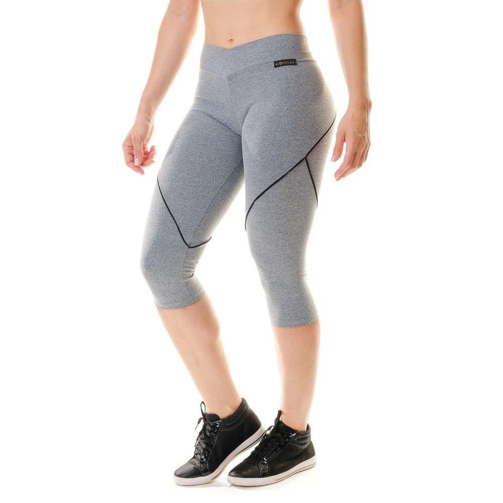 Calça Corsário Fitness Cinza Echis