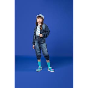 Calça Jeans Infantil Feminina Clochard Jeito De Criança Ref: 5366 4/10