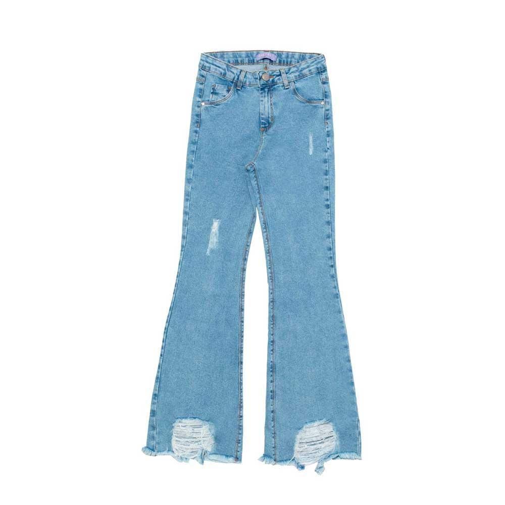 Jeans Flare CalÇa Jeans Feminina Infanto Juvenil Calça Jeans