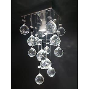 Kit Lustres De Cristal Para Lavabo Com Cristais De 40mm