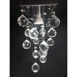Kit Lustres De Cristal Para Lavabo Com Cristais De 40mm