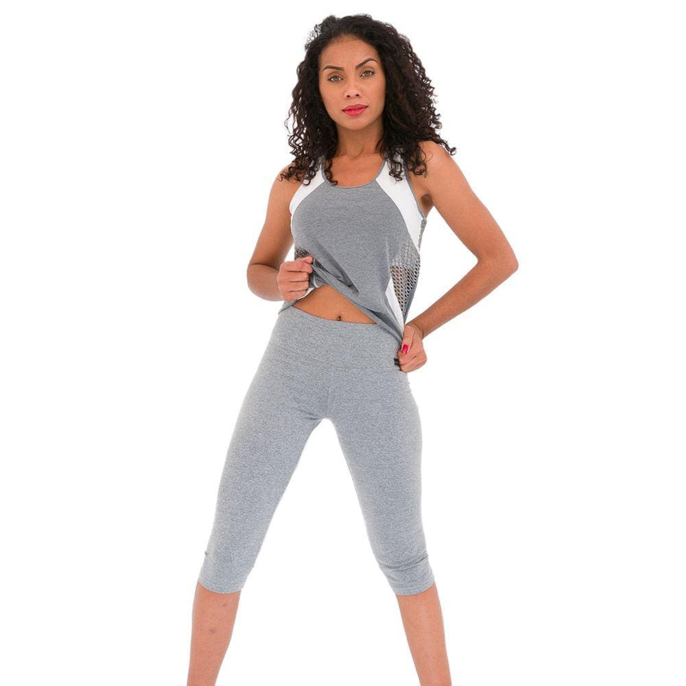 Calça Corsário Fitness Cinza Up