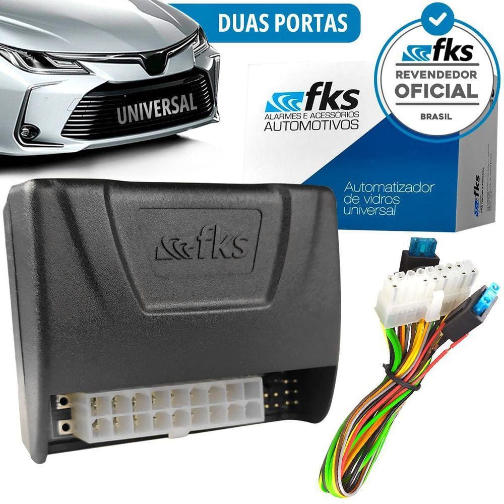 Módulo Subida De Vidro Elétrico 2 Portas Universal Fks