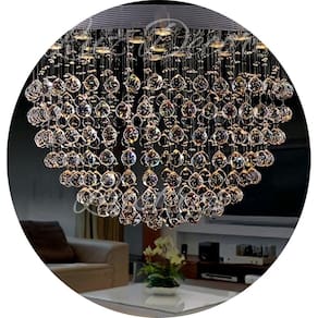 Lustre De Cristal k9 Para Sala De Estar E Jantar