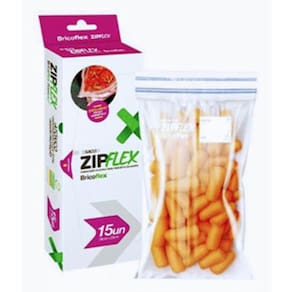 Saco Plástico Zip Com Fecho Hermético 18x23cm Kit 15 Peças (Saquinho Alimento para Geladeira)