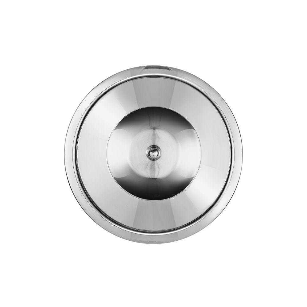 Lixeira Embutir 3 Litros Tampa Inox Polido Balde Alumínio