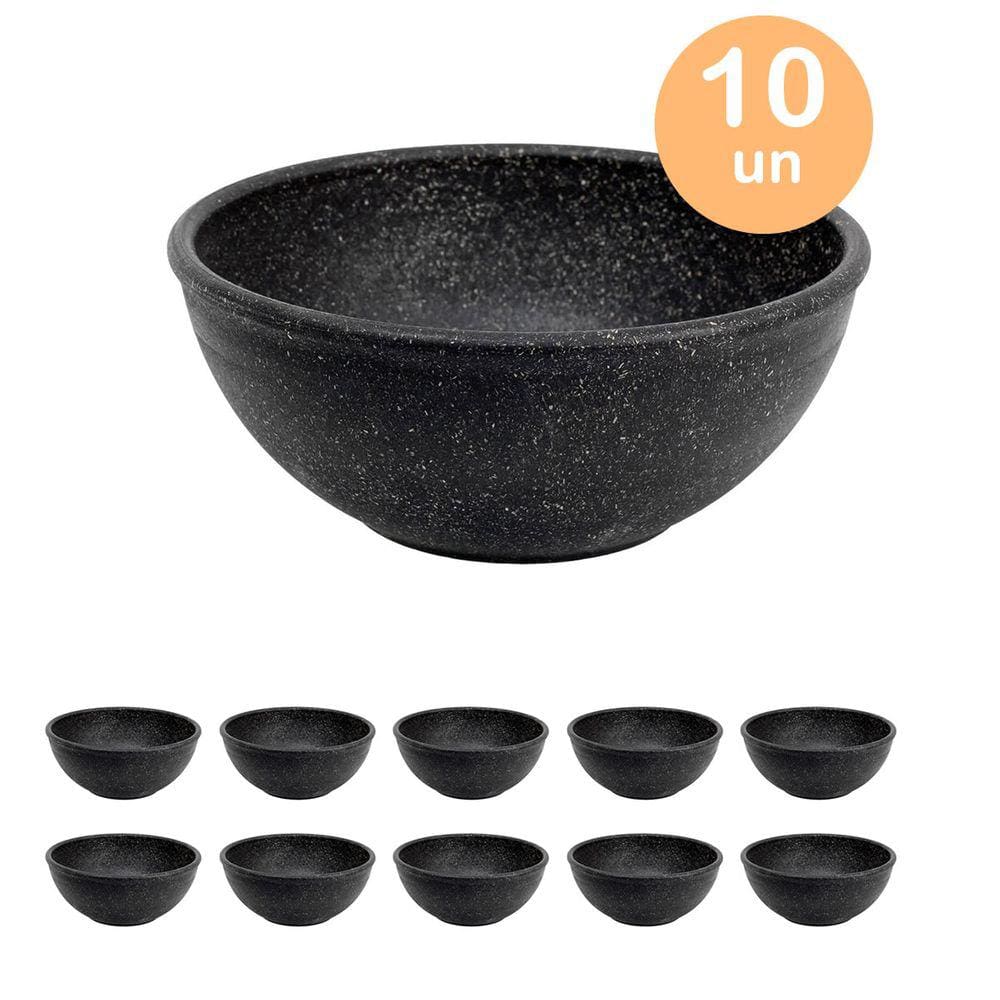 10un TIGELA 500ml BOWL CUMBUCA VASILHA SOPA CALDO PRETO