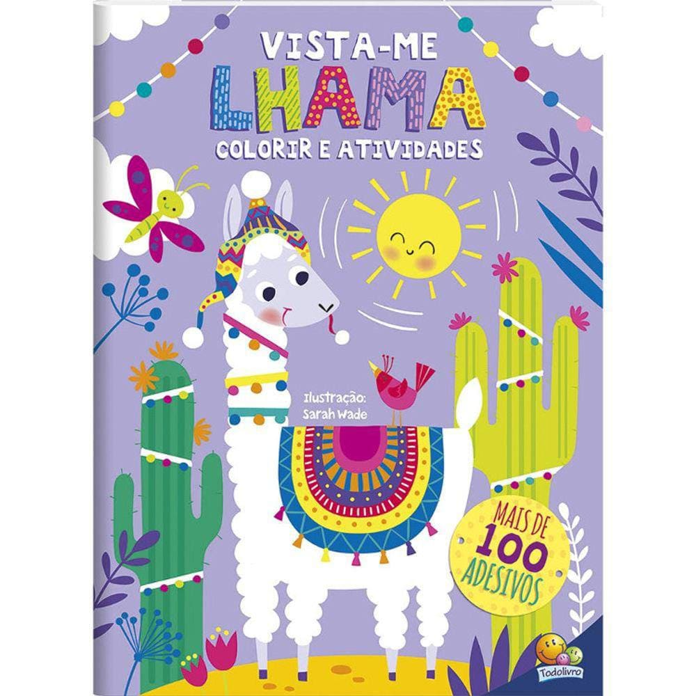 Vista-Me - Lhama - Colorir E Atividades