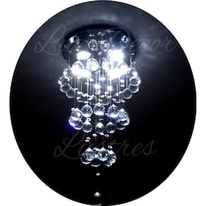 Lustre De Cristal K9 Plafon Moderno Para Sala De Estar