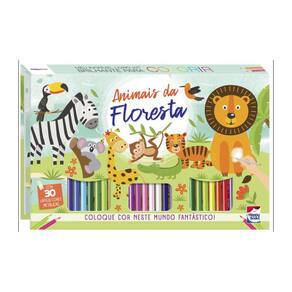 Meu Incrível Livro Kit Brilhante Para Colorir - Animais Da Floresta