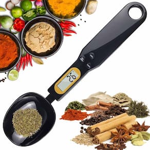 Colher Balança Digital Dosadora Lcd Medidor Tempero Comida Cozinha Cocçao Pesagem precisao Portatil