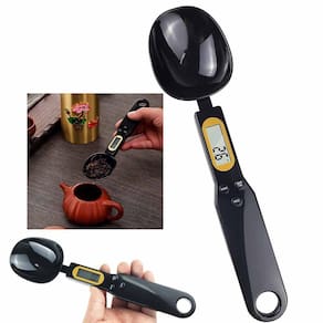 Colher Balança Digital Lcd Medidor Tempero Comida Graos Cozinha Cocçao Nutricionista Portail Multiuso