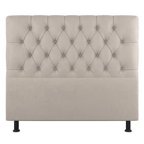Cabeceira Cama Box Solteiro Nice 100cm Suede Bege - Abmaza