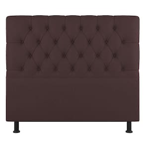 Cabeceira Cama Box Solteiro Nice 100cm Suede Marrom - Abmaza