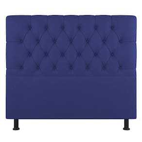 Cabeceira Cama Box Solteiro Nice 100cm Suede Azul - Abmaza