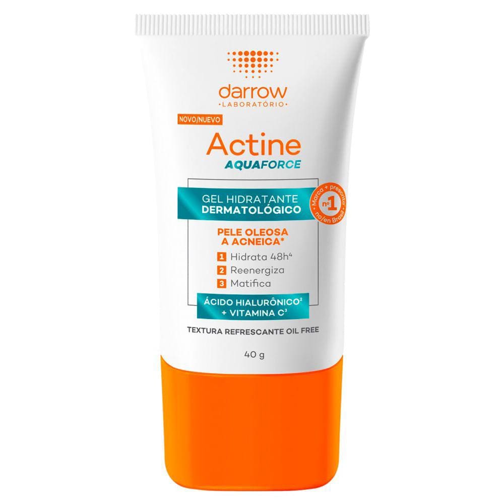Actine Aquaforce Gel Hidratante Facial Pele Oleosa a Acneica 40g