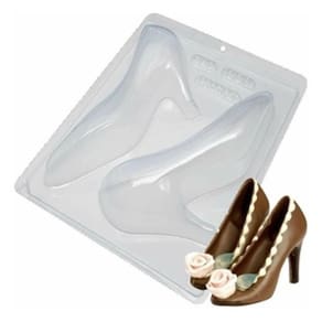 Kit 2 Formas Bwb Silicone Sapato Salto Alto Aberto 868