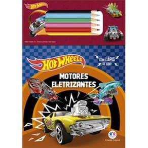 Bloquinho De Colorir - Hotwheels: Motores Eletrizantes
