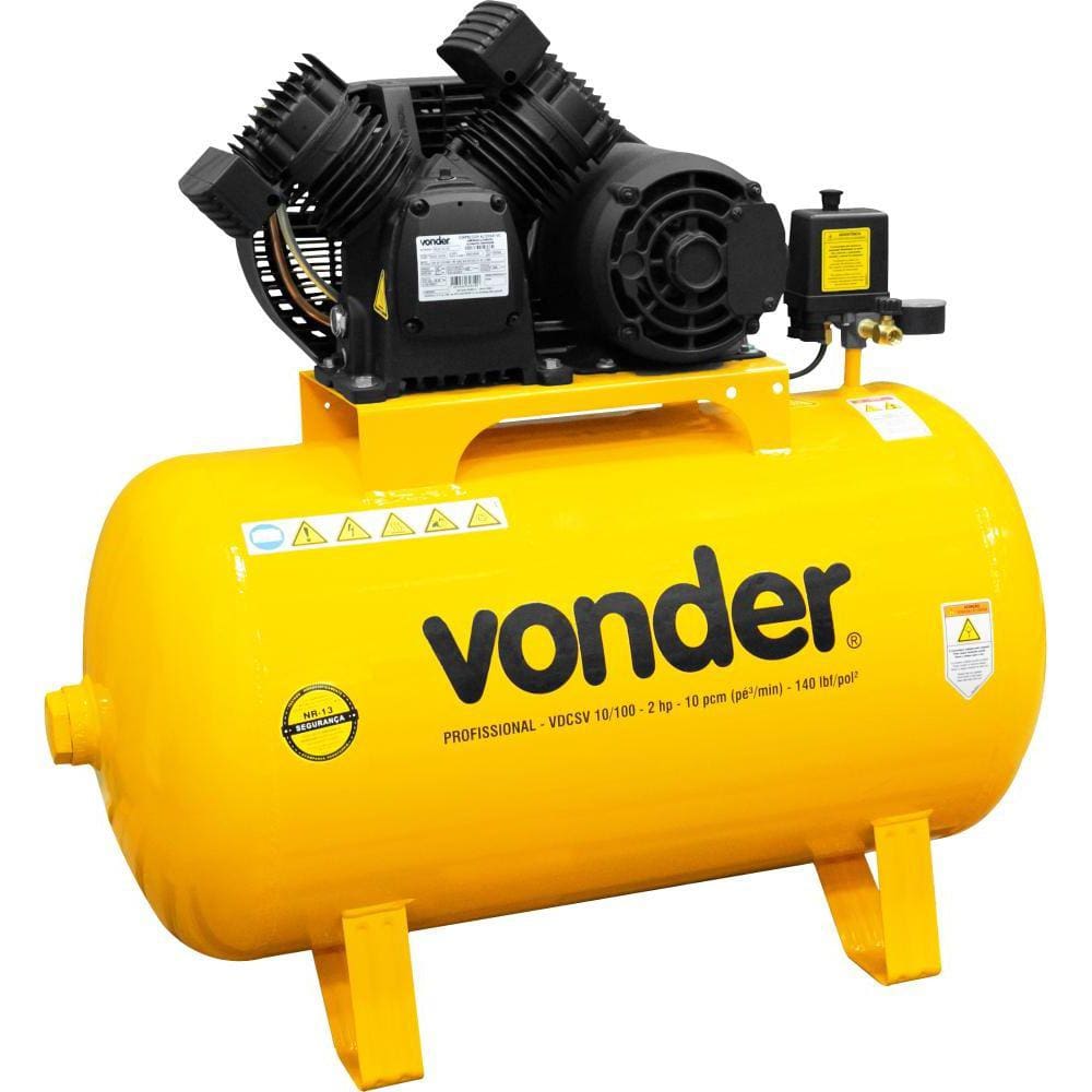 Compressor De Ar Vdcsv 20/200 5cv Trifásico 220v 380v Vonder