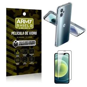 Kit Capinha Anti Shock Moto G13 + Película de vidro 3D - Armyshield