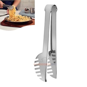 Pegador De Massa Salada Carne Pinça Universal Inox 17cm - AMZ