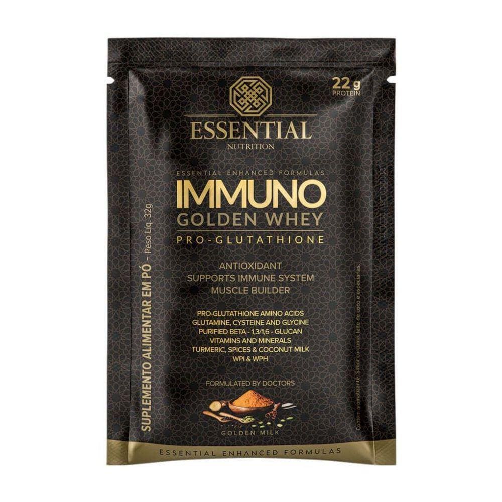 Immuno Golden Whey Pro Glutathione Sachê  32G  Golden Milk