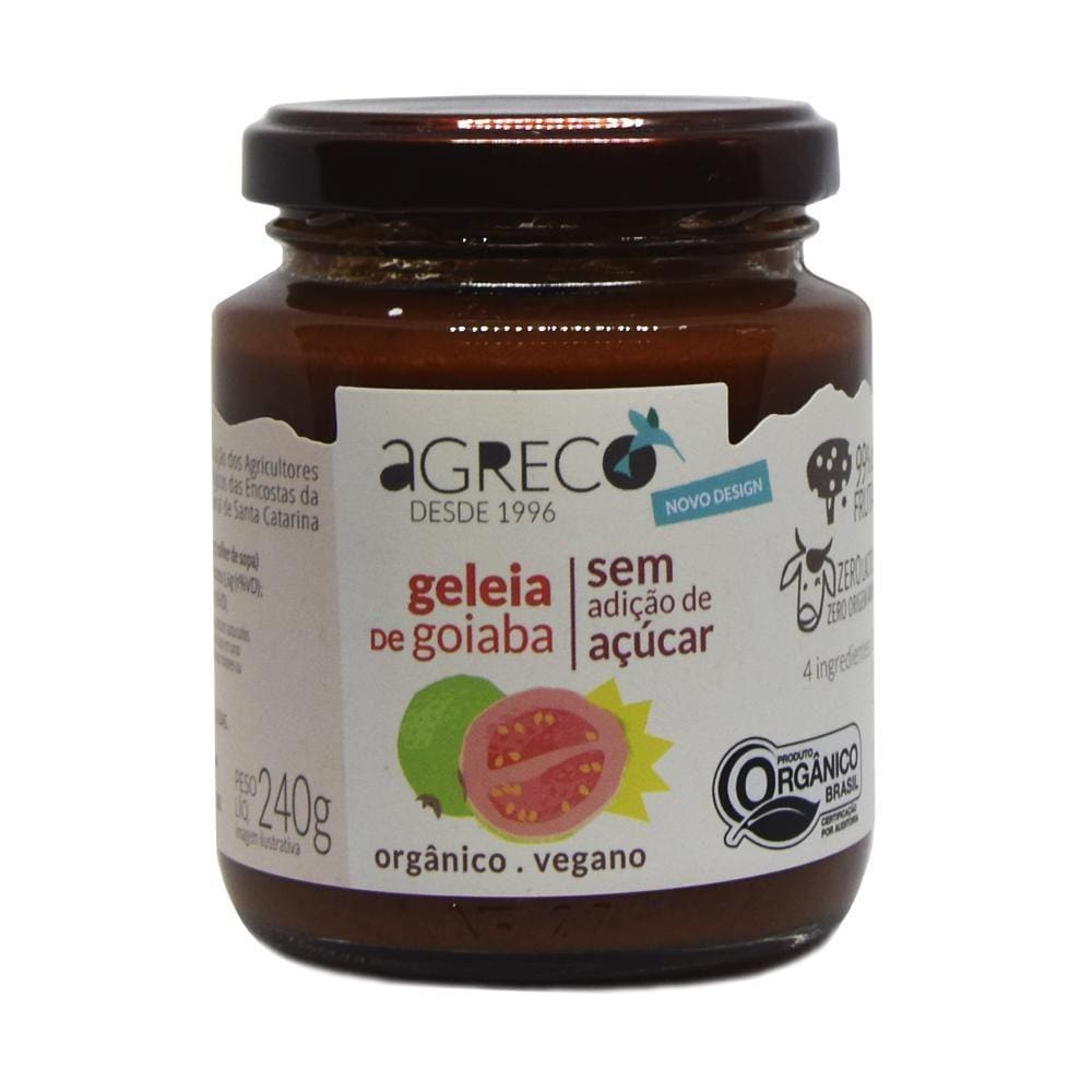Geleia De Goiaba Sem Adição De Açúcar Orgânica Vd 240G