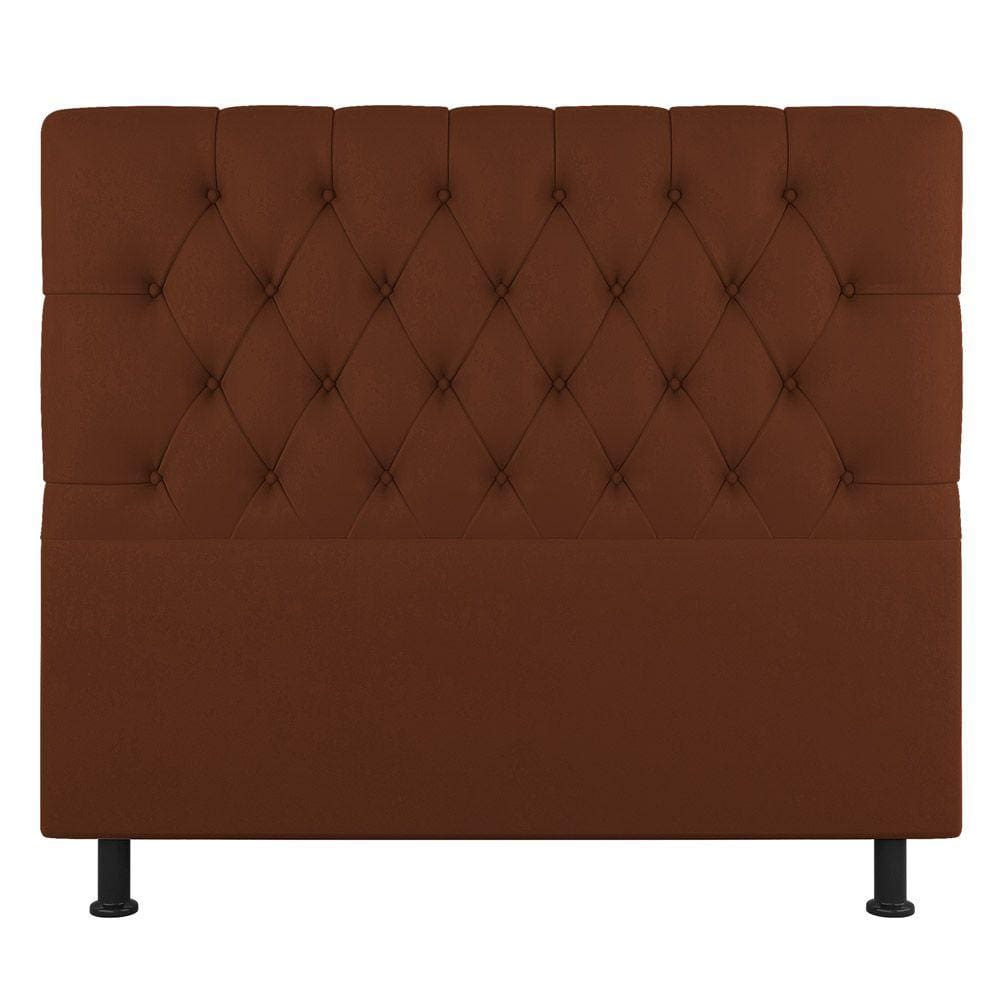 Cabeceira Cama Box Casal Nice 140cm Suede Terracota - Abmaza