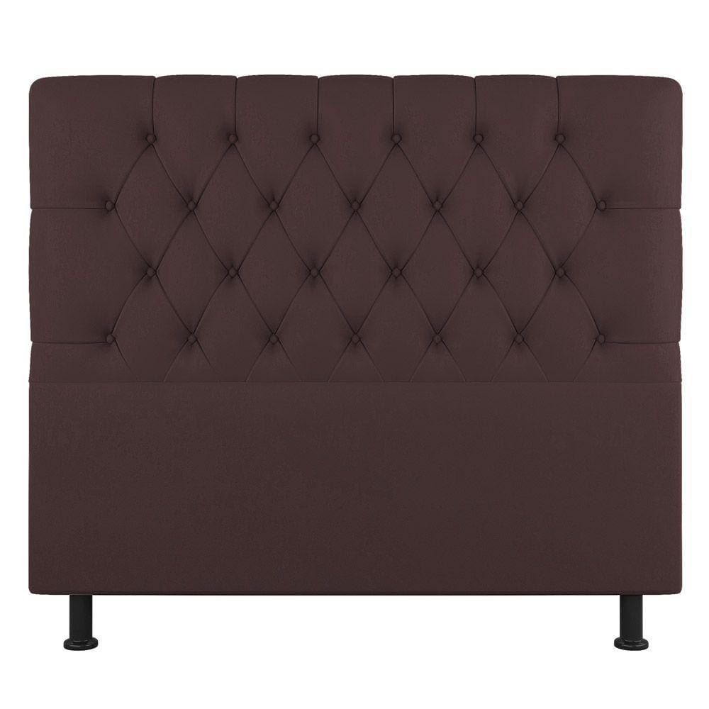 Cabeceira Cama Box Casal Nice 140cm Linho Marrom - Abmaza