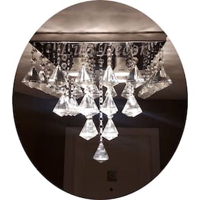 Lustre De Cristal Com Até 60cm De Altura Para Quarto