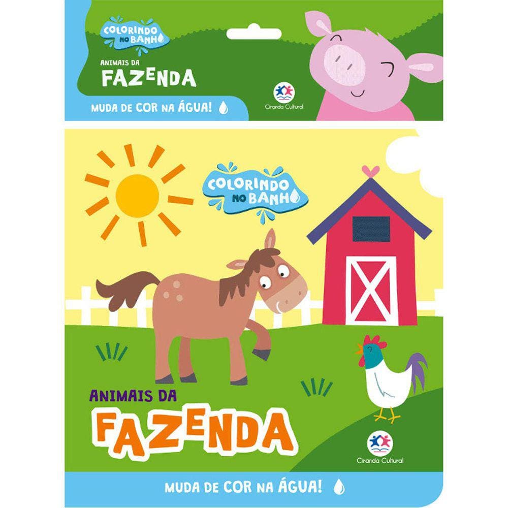 Livro De Banho - Animais Da Fazenda